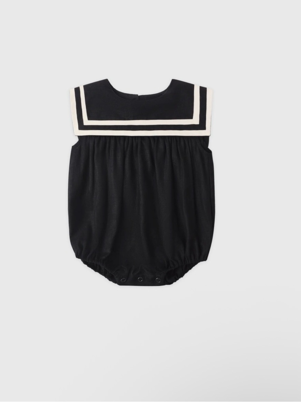 Rylee + Cru black sailor romper